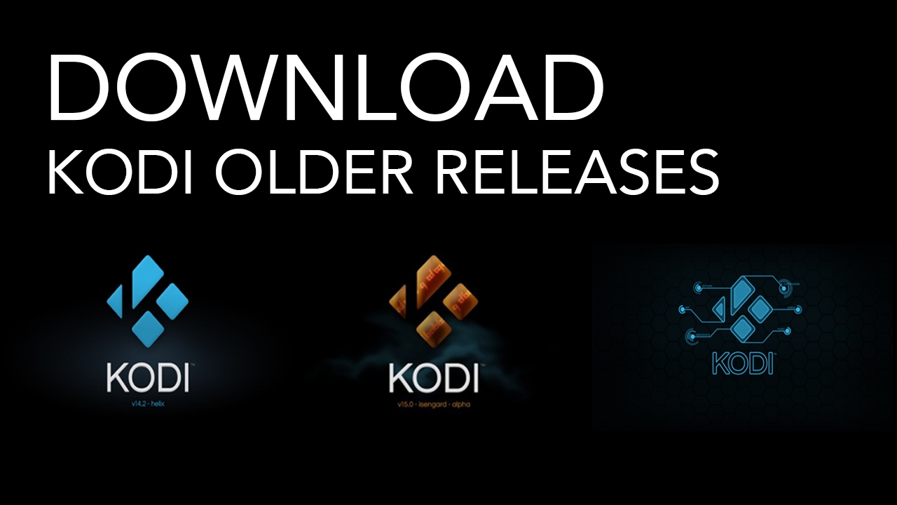 Install older version of kodi